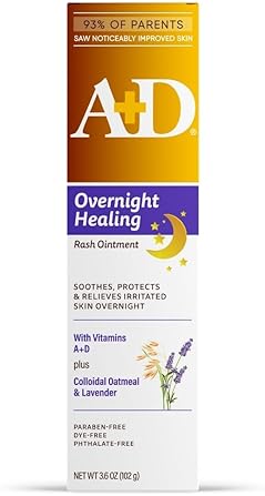 WELLSPRING HEALTHCARE A+D OVERNIGHT HEALING DIAPER RASH OINTMENT - SOOTHES, PROTECTS & RELIEVES DIAPER RASH OVERNIGHT WITH