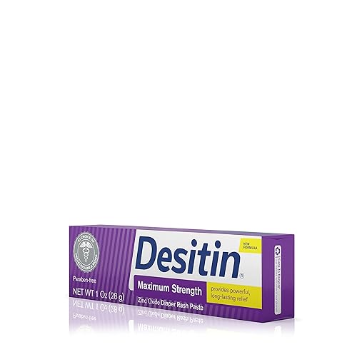 DESITIN DIAPER RASH OINTMENT DESITIN MAXIMUM STRENGTH ORIGINAL PASTE FOR DIAPER RASH, 1 OZ