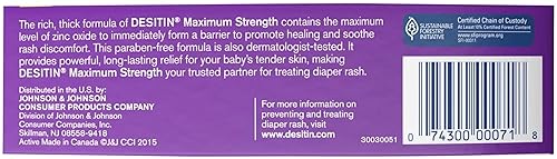 DESITIN MAXIMUM STRENGTH DIAPER RASH PASTE, 3 PACK (4 OUNCE)