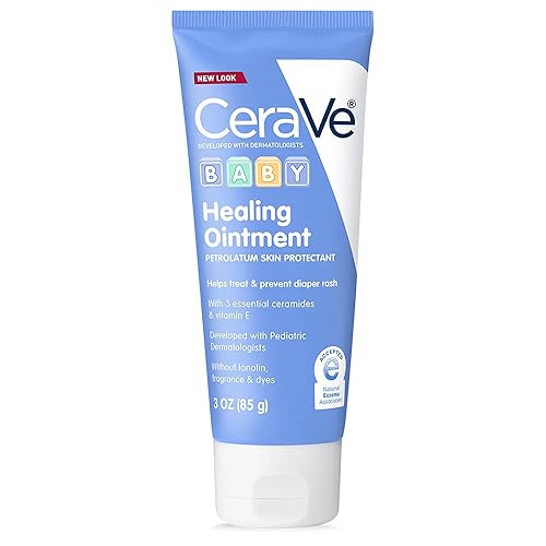 CERAVE DIAPER RASH CREAM, BABY HEALING OINTMENT FOR EXTRA DRY, CRACKED SKIN, DIAPER CREAM WITH CERAM