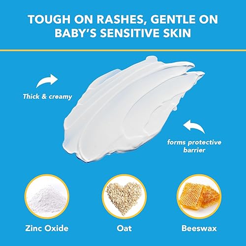 ADVANTICE HEALTH TRIPLE PASTE DIAPER RASH CREAM FOR BABY - 3 OZ TUBE - ZINC OXIDE OINTMENT TREATS, SOOTHES AND PREVEN