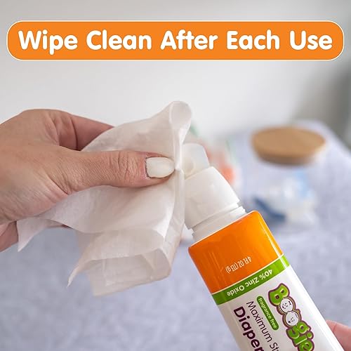 ELEEO BRANDS BOOGIE DIAPER RASH PASTE, MAXIMUM STRENGTH 40% ZINC OXIDE, MESS-FREE APPLICATOR, SOOTHES BABY BUM, D