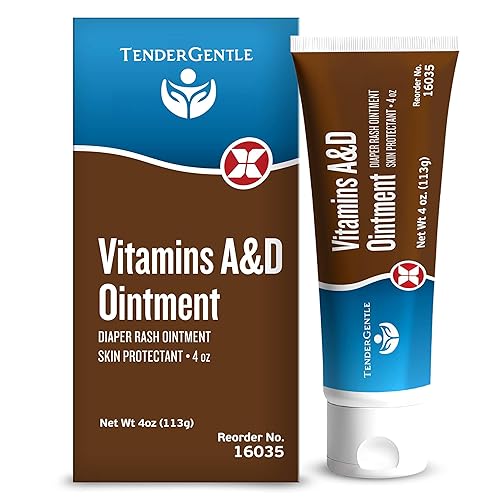 TENDERGENTLE VITAMIN A&D OINTMENT FOR BABY DIAPER RASHES - 4 OZ OF A AND D OINTMENT FOR ADULTS, SENIORS, AND BABI