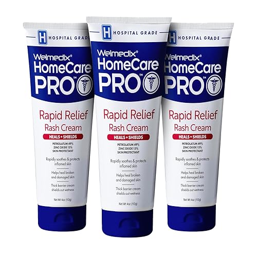 WELMEDIX RAPID RELIEF DIAPER RASH CREAM WITH ZINC OXIDE, HOSPITAL GRADE BARRIER CREAM FOR ADULTS, AND BABIES