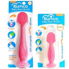 Bumco Baby Bum Brush + Mini Baby Diaper Cream Spatula with Case - BPA-Free Silicone Diaper Spatula w