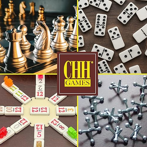 CHH DOUBLE 12 MEXICAN TRAIN NUMBER DOMINOES – TRAVEL SIZE WITH ZIP UP CASE, HUB & 8 DOMINO TRAINS –