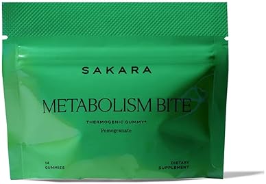 SAKARA METABOLISM GUMMIES BITES - BURN MORE. CRAVE LESS - POMEGRANATE GUMMIES WITH SAFFRON EXTRACT &