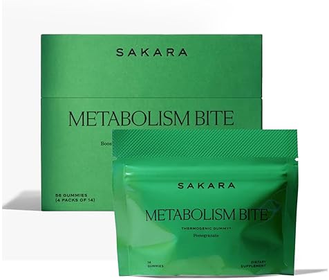 SAKARA METABOLISM GUMMIES BITES - BURN MORE. CRAVE LESS - POMEGRANATE GUMMIES WITH SAFFRON EXTRACT &