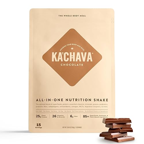 TRIBAL NUTRITION KA CHAVA CHOCOLATE NUTRITION SHAKE POWDER 15 SERVINGS, 85 SUPERFOODS, VEGAN, GLUTEN