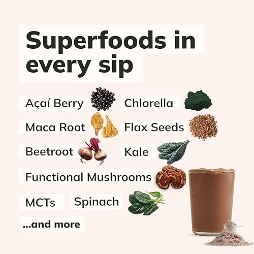 TRIBAL NUTRITION KA CHAVA CHOCOLATE NUTRITION SHAKE POWDER 15 SERVINGS, 85 SUPERFOODS, VEGAN, GLUTEN