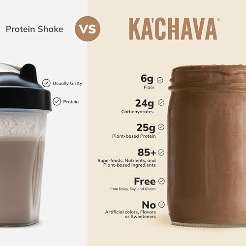 TRIBAL NUTRITION KA CHAVA CHOCOLATE NUTRITION SHAKE POWDER 15 SERVINGS, 85 SUPERFOODS, VEGAN, GLUTEN