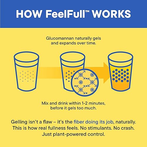 DAILY NOURI FEELFULL PREBIOTIC FIBER DRINK MIX WITH GLUCOMANNAN CHROMIUM 30 STICKS