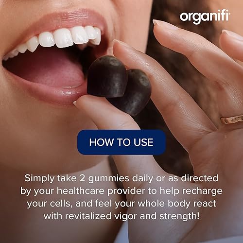 ORGANIFI SHILAJIT GUMMIES WITH PRIMAVIE HIMALAYAN SHILAJIT, 40 MINERALS, ENERGY BOOST, 60CT