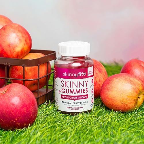 SKINNYFIT APPLE CIDER VINEGAR GUMMIES WITH VITAMINS B9, B12, BEETROOT, POMEGRANATE 60 COUNT