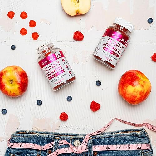 SKINNYFIT APPLE CIDER VINEGAR GUMMIES WITH VITAMINS B9, B12, BEETROOT, POMEGRANATE 60 COUNT