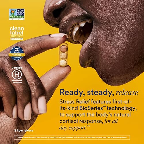 RITUAL STRESS RELIEF SUPPLEMENT WITH SHODEN ASHWAGANDHA, SUNTHEANINE L-THEANINE SAFFRON - 30 DAYS