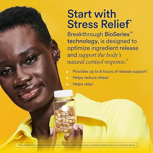 RITUAL STRESS RELIEF SUPPLEMENT WITH SHODEN ASHWAGANDHA, SUNTHEANINE L-THEANINE SAFFRON - 30 DAYS