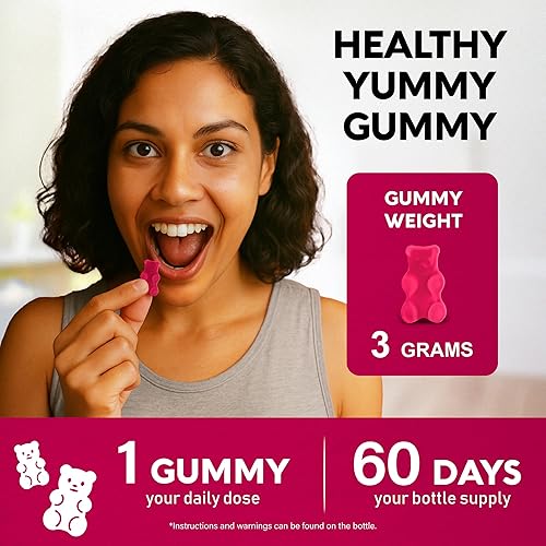 NUTRA VITAMIN B-COMPLEX GUMMIES FOR MEN WOMEN B12, B1-B9, VITAMIN C, CHOLINE VEGAN, 60 COUNT