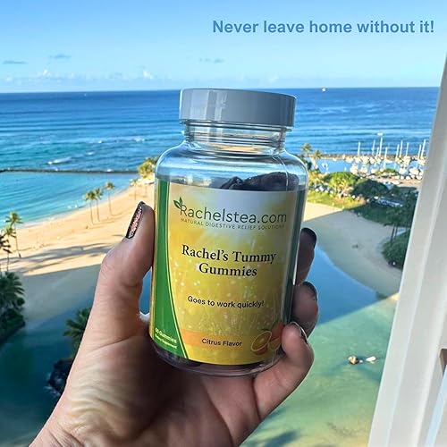 RACHEL S TUMMY GUMMIES WITH TURMERIC, WILD YAM, GINGER, CHAMOMILE PEPPERMINT FOR DIGESTION