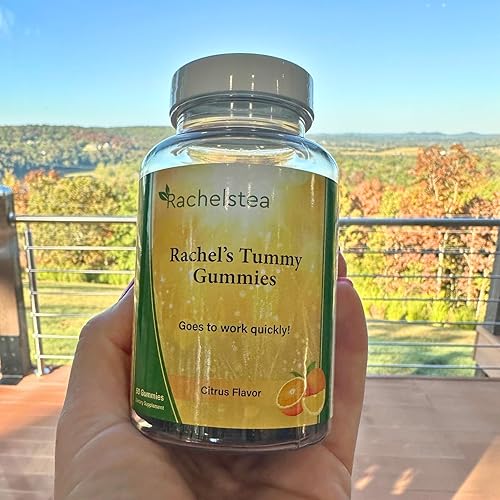 RACHEL S TUMMY GUMMIES WITH TURMERIC, WILD YAM, GINGER, CHAMOMILE PEPPERMINT FOR DIGESTION