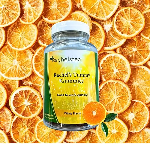 RACHEL S TUMMY GUMMIES WITH TURMERIC, WILD YAM, GINGER, CHAMOMILE PEPPERMINT FOR DIGESTION