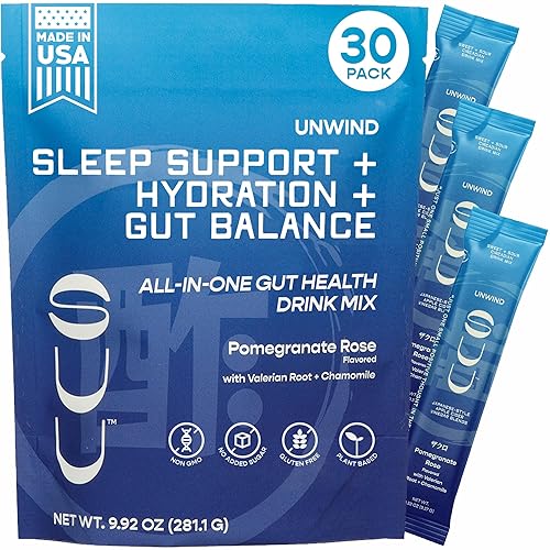 SUU UNWIND GUT HEALTH DRINK MIX WITH PREBIOTICS, PROBIOTICS, APPLE CIDER VINEGAR - 30 SERVINGS