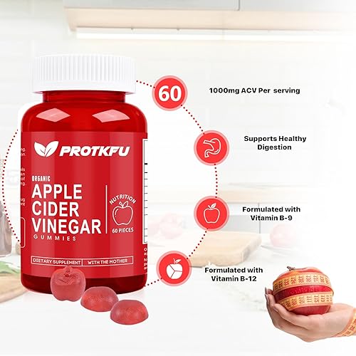 HGDD APPLE CIDER VINEGAR GUMMIES 120 COUNT 1000MG WITH B12 B6 FOR METABOLISM IMMUNITY
