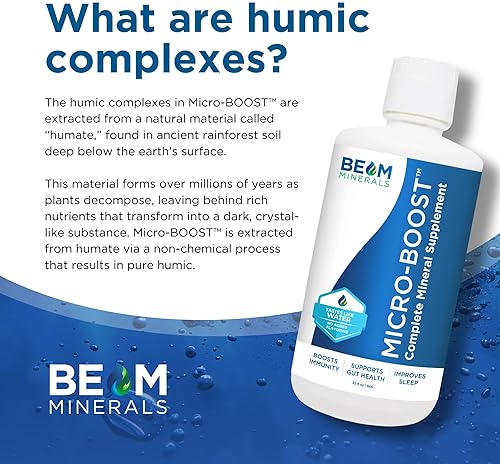 BEAM MINERALS MICRO-BOOST 32 FL OZ COMPLETE MINERAL SUPPLEMENT ALL ESSENTIAL MINERALS, NO PILLS