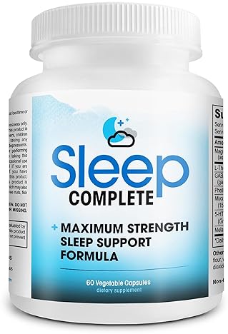 SLEEP COMPLETE 6-IN-1 NATURAL SLEEP SUPPORT WITH L-THEANINE, MELATONIN, MAGNESIUM HERBS