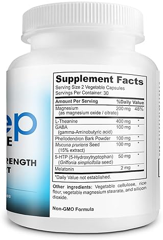 SLEEP COMPLETE 6-IN-1 NATURAL SLEEP SUPPORT WITH L-THEANINE, MELATONIN, MAGNESIUM HERBS
