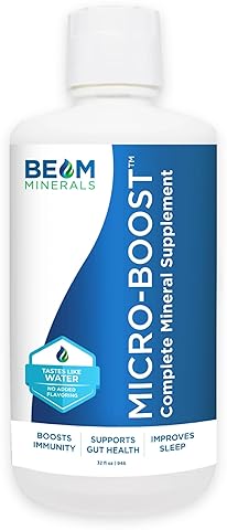 BEAM MINERALS MICRO-BOOST 32 OZ COMPLETE LIQUID MINERAL SUPPLEMENT, EASY ABSORPTION, NO PILLS