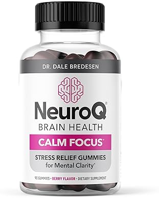 LIFESEASONS NEUROQ CALM FOCUS GUMMIES STRESS RELIEF MENTAL SUPPORT WITH ASHWAGANDHA, MAGNESIUM GABA 90 COUNT