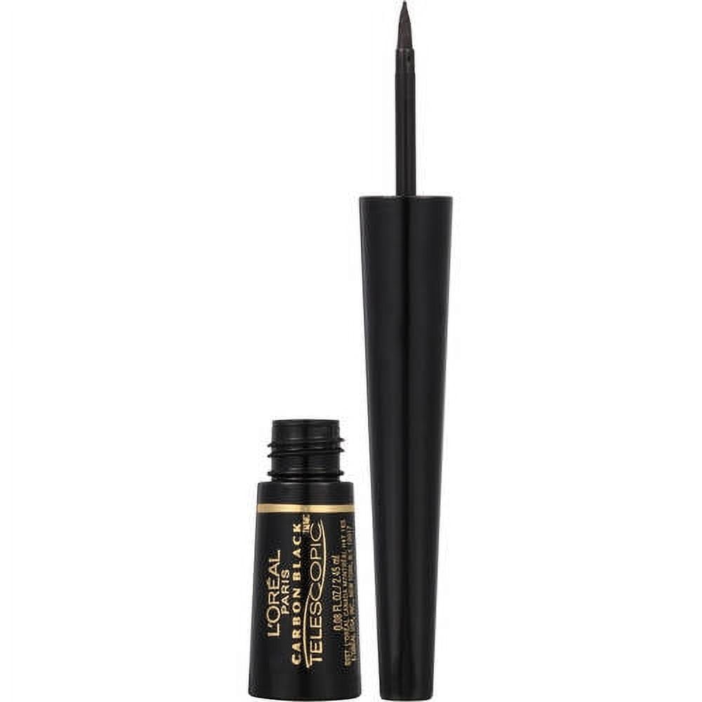 LOREAL PARIS TELESCOPIC PRECISION LIQUID EYELINER IN CARBON BLACK LONG-LASTING DEFINITION