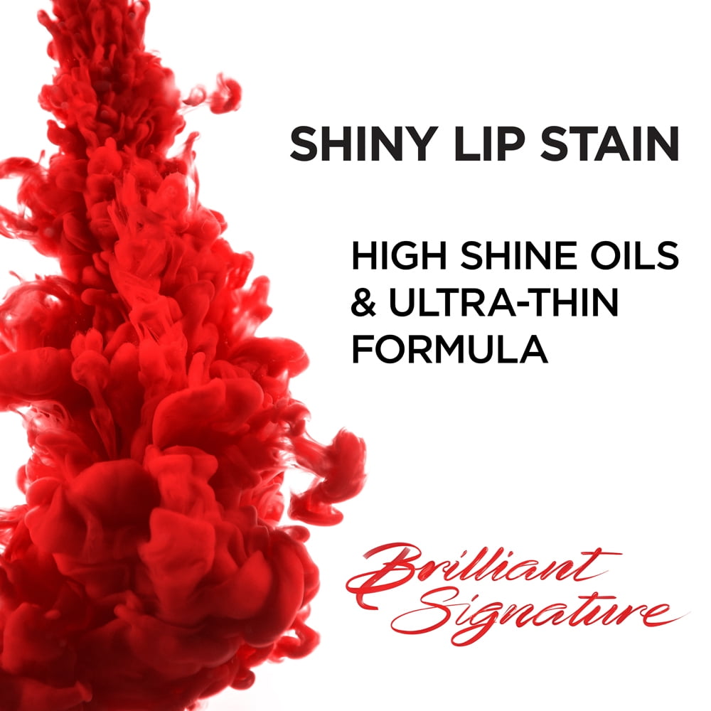 LOREAL PARIS BRILLIANT SIGNATURE SHINY LIP STAIN LONG-LASTING VIBRANT LIP COLOR
