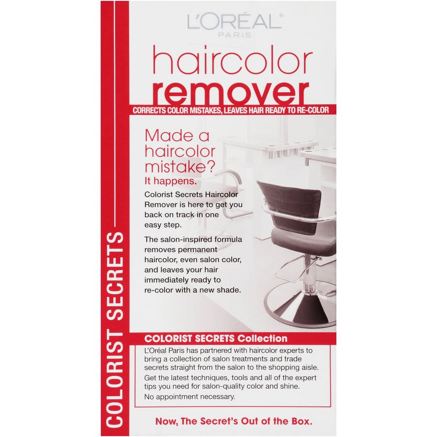 LOREAL PARIS COLORIST SECRETS HAIR COLOR STAIN REMOVER KIT EFFECTIVE HAIR DYE CLEANER