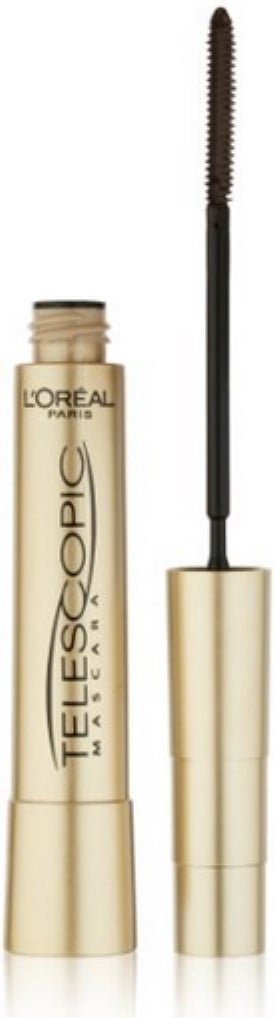 LOREAL PARIS TELESCOPIC MASCARA BLACKEST BLACK 0.27 OZ LENGTHENING WATERPROOF LASH ENHANCER