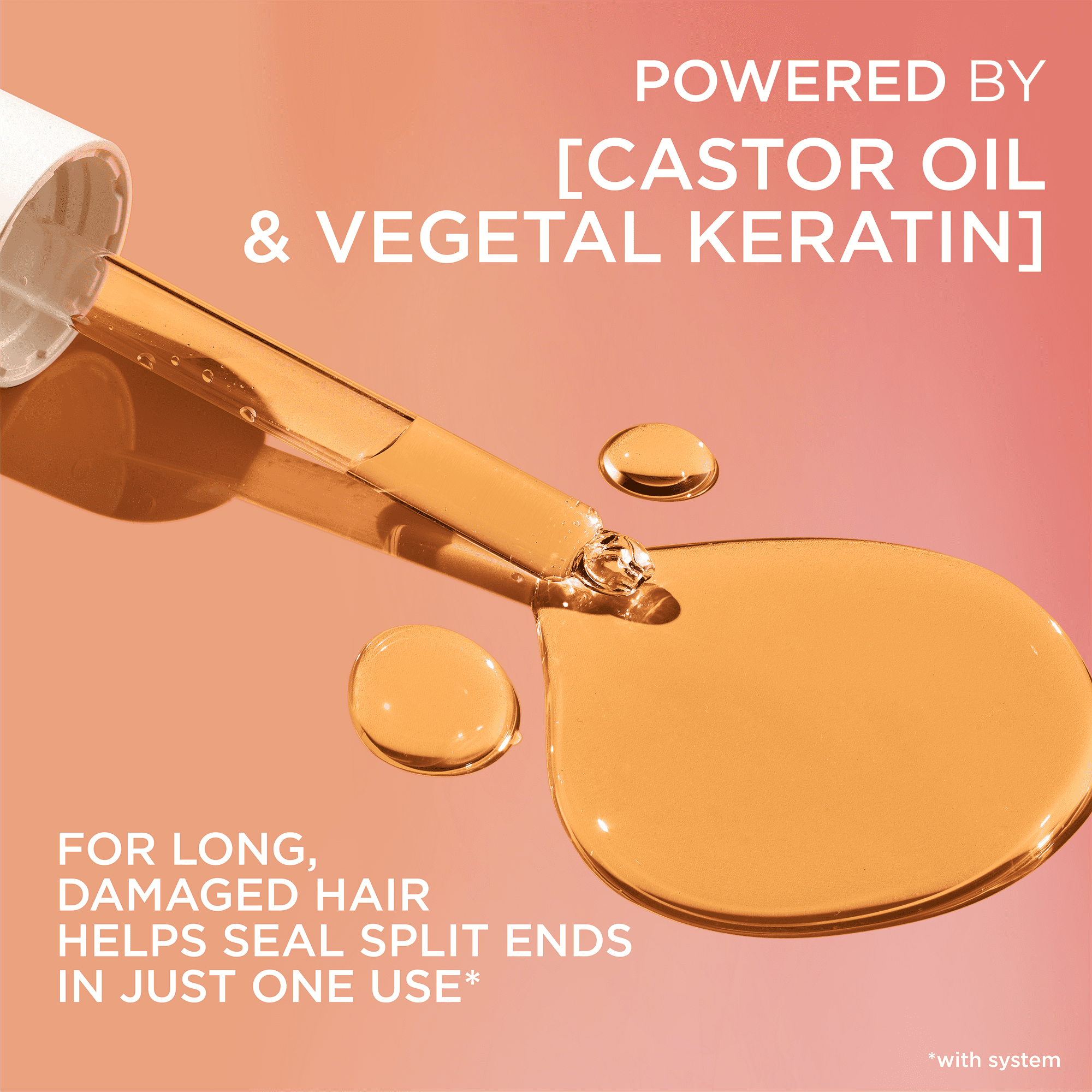 LORéAL PARIS ELVIVE DREAM LENGTHS CASTOR OIL CONDITIONER FOR DAMAGED HAIR, 12.6 FL OZ