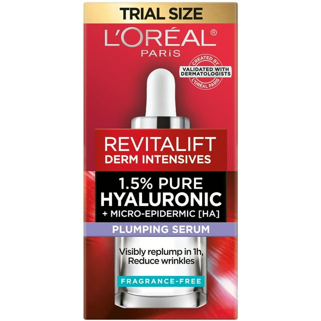 LOREAL PARIS REVITALIFT HYALURONIC ACID SERUM 0.5 FL OZ HYDRATING ANTI-AGING FACE SERUM