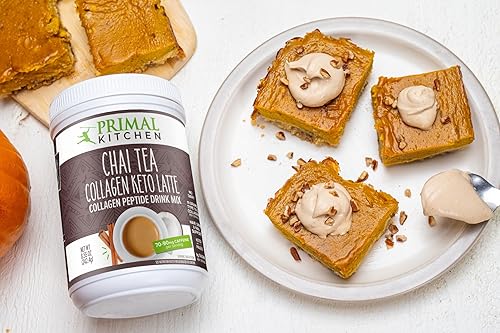 PRIMAL KITCHEN CHAI TEA COLLAGEN KETO LATTE POWDER 8.55 OZ COLLAGEN PEPTIDE DRINK MIX