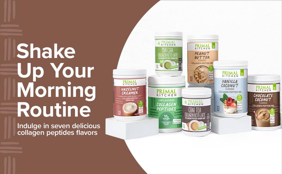 PRIMAL KITCHEN CHAI TEA COLLAGEN KETO LATTE POWDER 8.55 OZ COLLAGEN PEPTIDE DRINK MIX