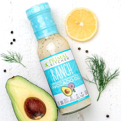 PRIMAL KITCHEN VARIETY PACK RANCH, CAESAR GREEN GODDESS DRESSINGS WITH AVOCADO OIL, 8 OZ