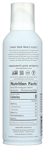 PRIMAL KITCHEN AVOCADO OIL SPRAY 4.7 OZ COLD PRESSED, WHOLE30 APPROVED, HEALTHY COOKING OIL