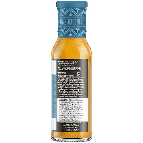 PRIMAL KITCHEN ORGANIC BBQ STEAK SAUCE 3-PACK NO CANE SUGAR, REAL INGREDIENTS