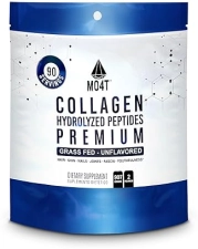 MO4T Grass-Fed Hydrolyzed Collagen Peptides Powder - Unflavored, 2 Pounds, Pure Collagen