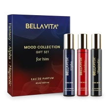 Stella BellaVita Luxury Mens Fragrance Set 3x15ml Pheromone Inspired, Long-Lasting Woody Vanilla Scents