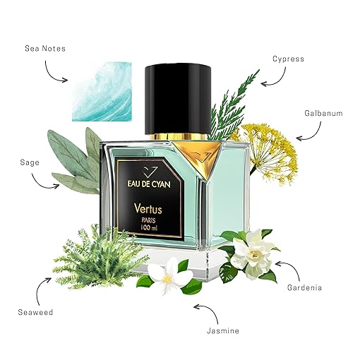 VERTUS EAU DE CYAN PARIS UNISEX EAU DE PARFUM EDP 100ML 3.4OZ LONG-LASTING FRAGRANCE