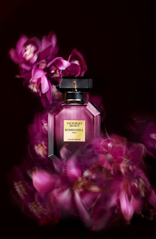 VICTORIAS SECRET BOMBSHELL OUD EAU DE PARFUM 1.7 OZ SPICY PINK SAFFRON PEONY SCENT FOR WOMEN