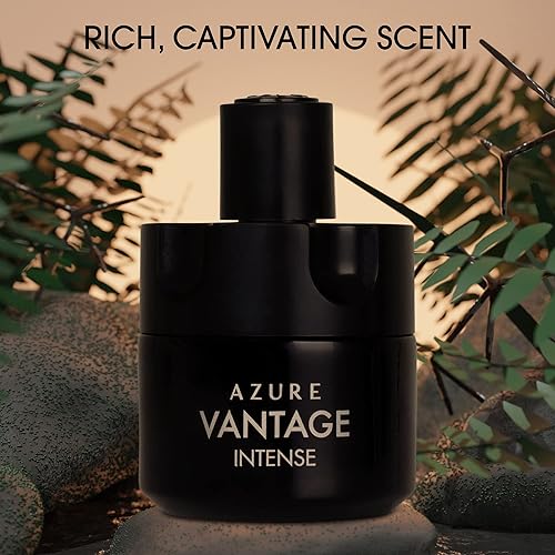 NOVOGLOW AZURE VANTAGE INTENSE EAU DE PARFUM 100ML LONG-LASTING MASCULINE SCENT WITH POUCH