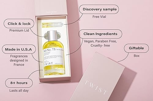TWIST SALT NO.75 UNISEX EAU DE PARFUM 100ML VEGAN, PARABEN-FREE, LONG-LASTING SPRAY