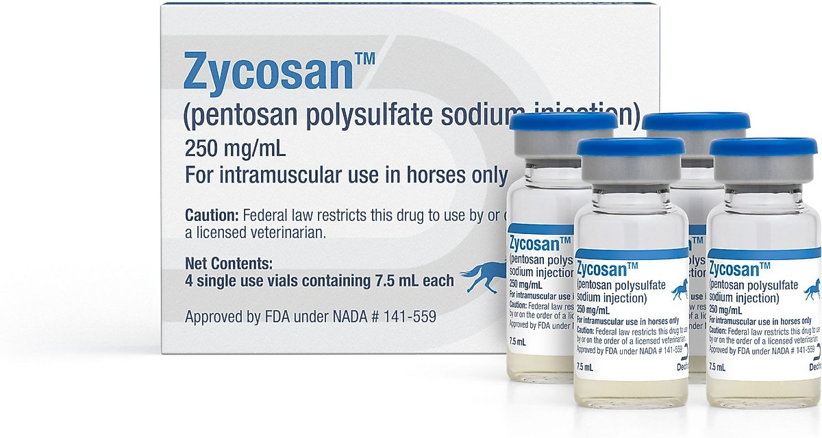 ZYCOSAN INJECTION FOR HORSES, 250-MG/ML, 7.5 ML, 4 VIALS